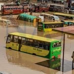 City Hoppa buses marooned by floodwater kware pipeline