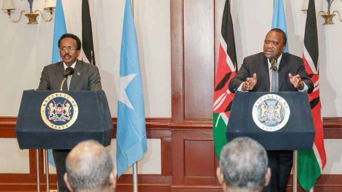 Mohamed Farmaajo and Uhuru Kenyatta.