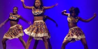 Sarakasi dancers at KNT in Dance Extravaganza, 13 march 2021