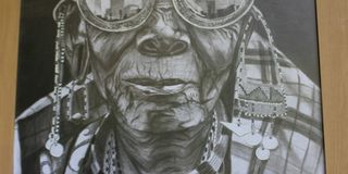 Maasai cucu by Gaia at AFfordable Art show, Kenya National Museum