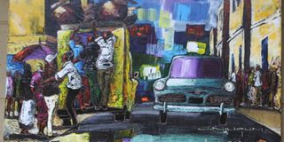 sam njuguna's CityGateway at Affordable art show, Nairobi National Museum, 1 May 2021