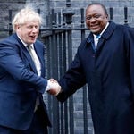 Uhuru Kenyatta and Boris Johnson 