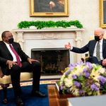 Joe Biden and Uhuru Kenyatta