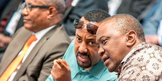 President Uhuru Kenyatta and Ethiopian Prime Minister Abiy Ahmed Ali