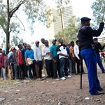 People queue to vote in recent UDA nominations in Nairobi