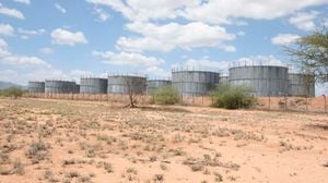 Tanks at Ngamia 8, in Lokichar