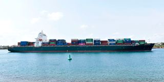 Malta flagged ship calls at the Port of Mombasa