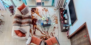 Troy White’s siting room.