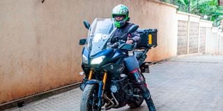 Havana Gari rides her bike on September 16th 2024 in Nairobi. 