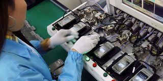 smartphone assembly line