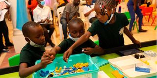 ECDE pupils during a lesson.